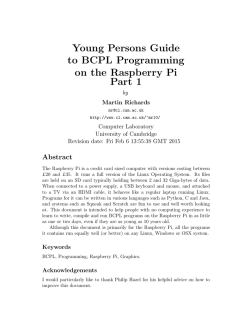 Young Persons Guide to BCPL Programming on the Raspberry Pi [pdf]