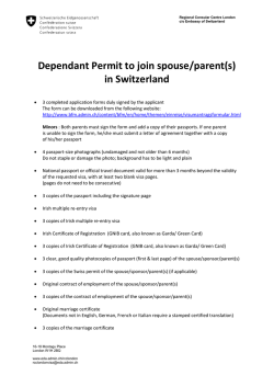 Dependant Permit to join spouse/parent(s)