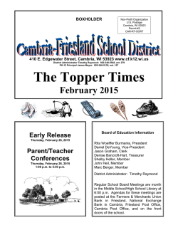 District Newsletter - Cambria