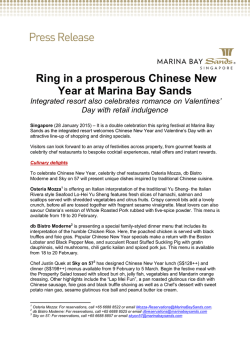 Ring in a prosperous Chinese New Year at Marina Bay Sands
