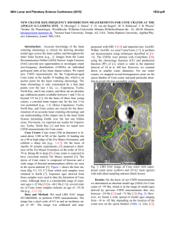 New Crater Size-Frequency Distribution Measurements for Cone