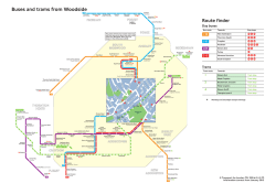 Buses and trams from Woodside