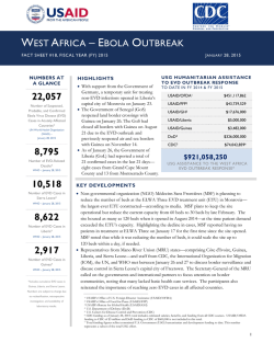 West Africa - Ebola Outbreak Fact Sheet #18