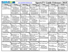 SportsTV Guide February 2015