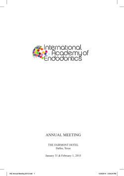 2015 Program Booklet - Final - The International Academy of