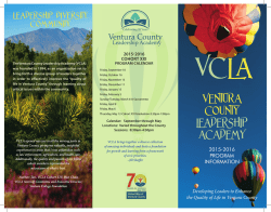 VCLA Brochure Cohort XXI - United Way of Ventura County