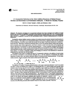 1,3-Asymmetric Induction in the Aldol Addition Reactions of Methyl