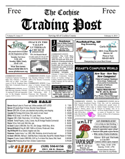 Pages 1 - Cochise Trading Post