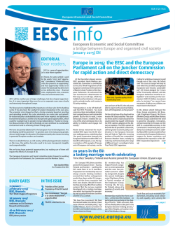 EESC European Economic and Social Committee