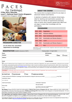 Registration form - National Heart Centre Singapore