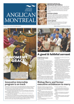 February 2015 - Anglican Diocese of Montreal