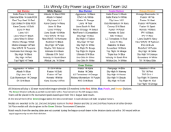 14G4-Purple Division League Schedule