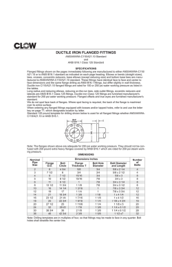 DUCTILE IRON FLANGED FITTINGS - Pacific States Cast Iron Pipe