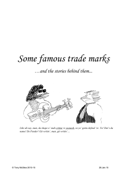 Some Famous Trade Marks