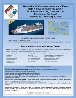 brochure - Worldwide Cruise Headquarters