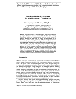 Case-Based Collective Inference for Maritime Object Classification