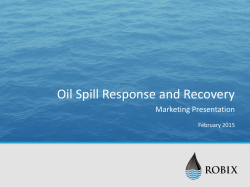 Oil Spill Response and Recovery
