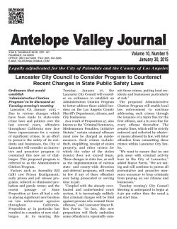 Antelope Valley Journal