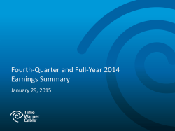 2014 Fourth-Quarter and Full-Year Earnings Summary Slides (PDF