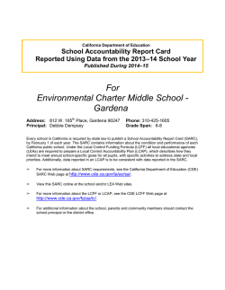 Download SARC Report - Environmental Charter Middle School