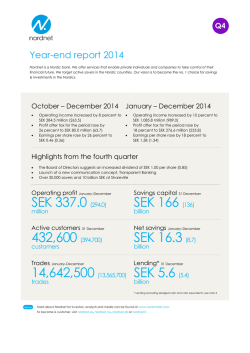 jan-dec 2014 ENG - nordnet corporate web
