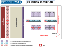 View the AMEE 2015 Exhibition Floor Plan