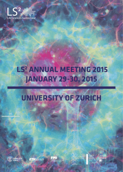 meeting booklet - LS2 Annual Meeting 2015