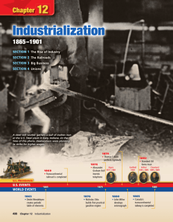 Chapter 12: Industrialization, 1865-1901