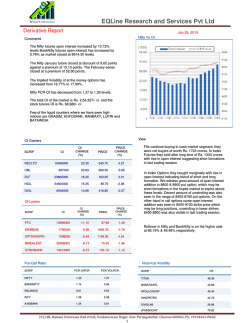 Derivatives Report - 29.1.2015