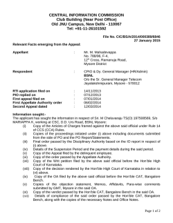 Decision No. CIC/BS/A/2014/000389/6846 dated 27-01
