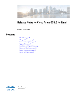 Cisco AsyncOS 9.0 for Email Release Notes