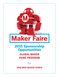 Mini Maker Faire Sponsorship Opportunities