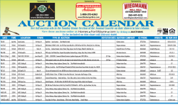 See full auction ads in the Sunday Home Section