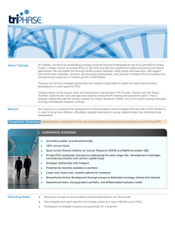 Download Triphase Fact Sheet - Triphase Accelerator Corporation