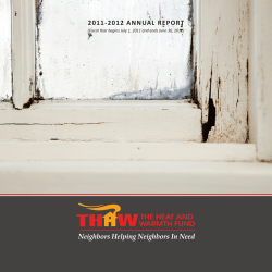 2011-2012 ANNUAL REPORT - The Heat and Warmth Fund
