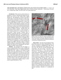 THE DISTRIBUTION AND IMPLICATIONS OF FLANK VENTS ON