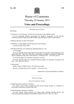 House of Commons - publications.parliament