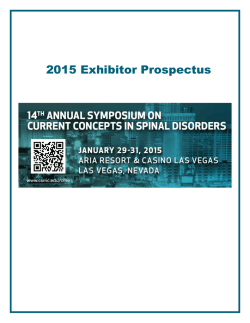 2015 Exhibitor Prospectus