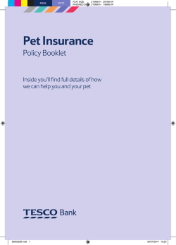 Pet Insurance Policy Booklet