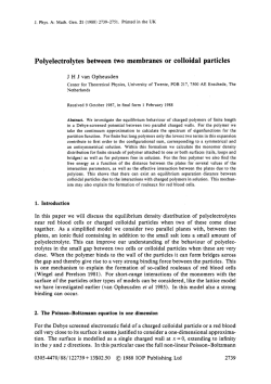 Polyelectrolytes between two membranes or colloidal particles