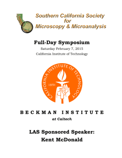 SCSMM - February 7, 2015 Spring Symposium Announcement
