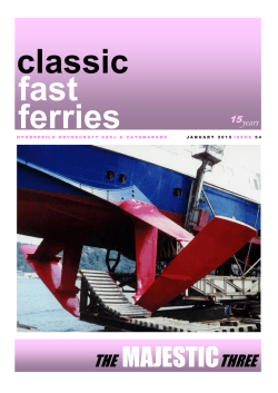 Samlet Oversigt - Classic Fast Ferries