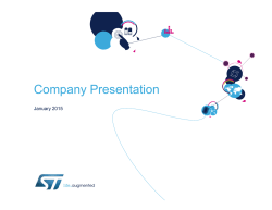 Company Presentation January 2015