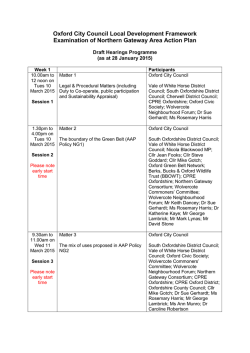 Draft Hearings Programme as at 28 January 2015