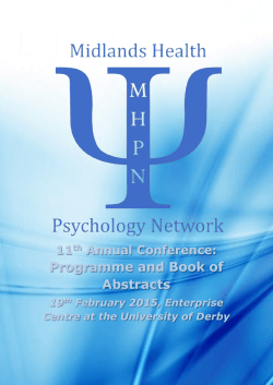 MHPN 2015 Conference Programme