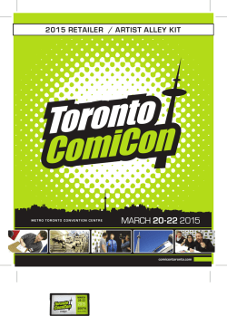 MARCH 20-22 2015 - Toronto Comicon
