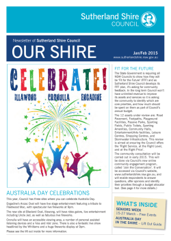 OUR SHIRE - Sutherland Shire Council