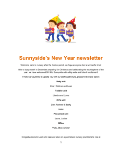 View Latest Newsletter - Sunnyside Day Nursery Offerton, Stockport