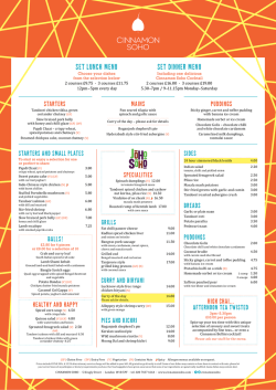 to download sample lunch menu