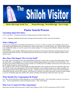 Read Newsletter... - Shiloh Baptist Church